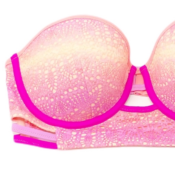 ✨NWT Victoria’s Secret Lace Push Up Strappy Bikini - Picture 3 of 11